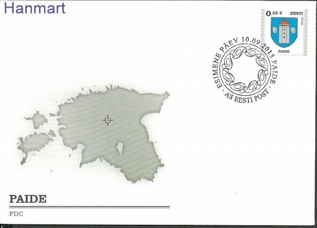 Znaczek Estonia 2015 Mi 838 FDC