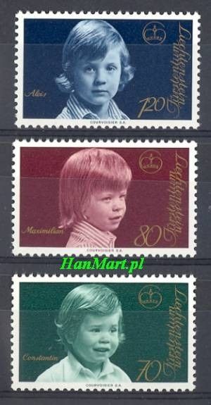 Znaczek Liechtenstein 1975 Mi 620-622 Czyste **