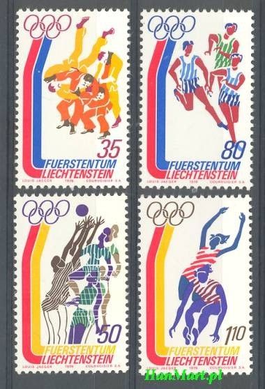 Znaczek Liechtenstein 1976 Mi 651-654 Czyste **