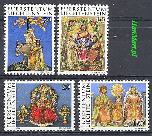 Znaczek Liechtenstein 1976 Mi 662-665 Czyste **