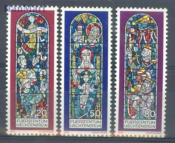 Znaczek Liechtenstein 1978 Mi 720-722 Czyste **