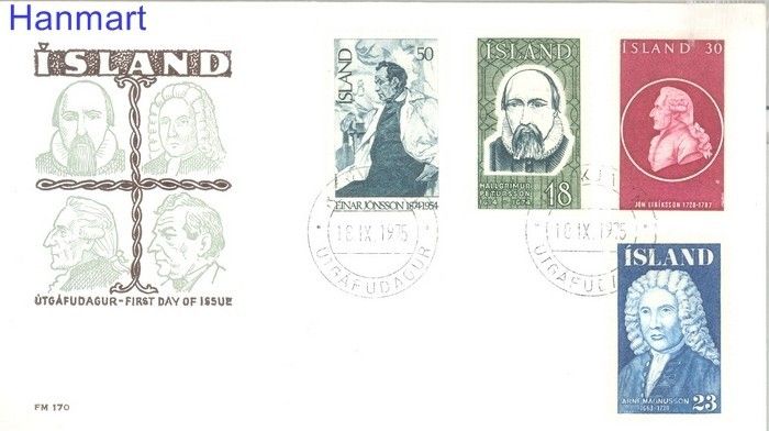 Znaczek Islandia 1975 FDC