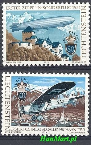Znaczek Liechtenstein 1979 Mi 723-724 Czyste **