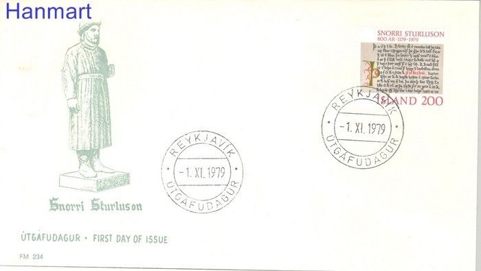 Znaczek Islandia 1979 FDC