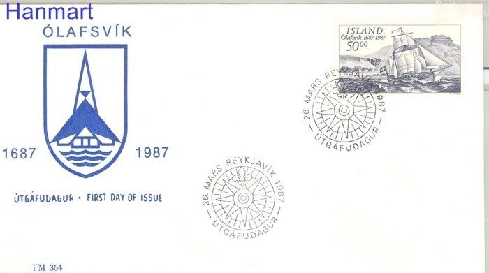 Znaczek Islandia 1987 Mi 663 FDC