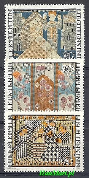 Znaczek Liechtenstein 1979 Mi 738-740 Czyste **