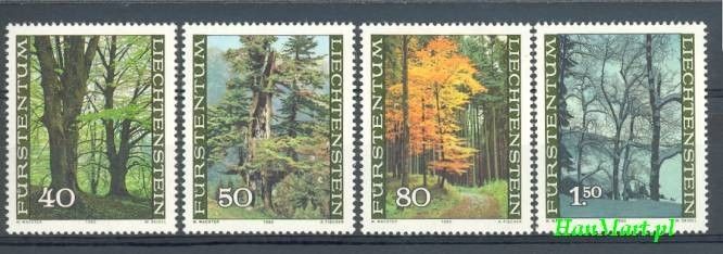 Znaczek Liechtenstein 1980 Mi 757-760 Czyste **