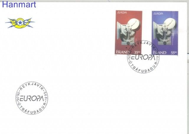 Znaczek Islandia 1995 Mi 826-827 FDC