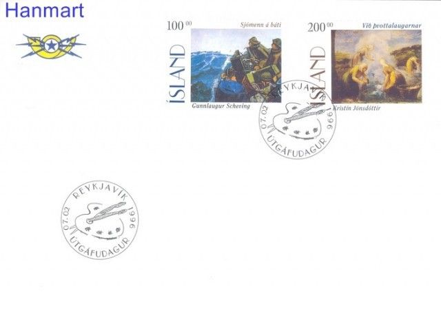 Znaczek Islandia 1996 Mi 842-843 FDC