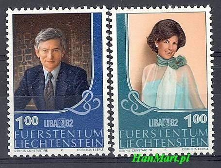 Znaczek Liechtenstein 1982 Mi 797-798 Czyste **