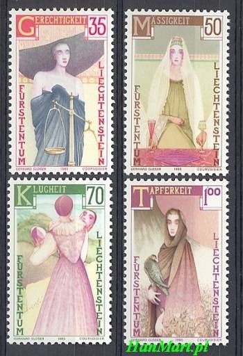 Znaczek Liechtenstein 1985 Mi 871-874 Czyste **
