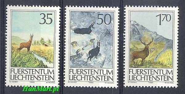 Znaczek Liechtenstein 1986 Mi 907-909 Czyste **