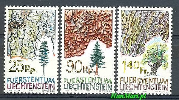 Znaczek Liechtenstein 1986 Mi 913-915 Czyste **