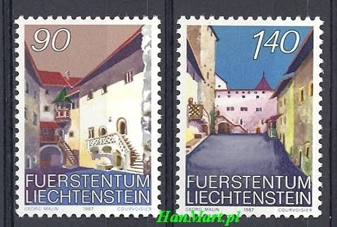 Znaczek Liechtenstein 1987 Mi 919-920 Czyste **
