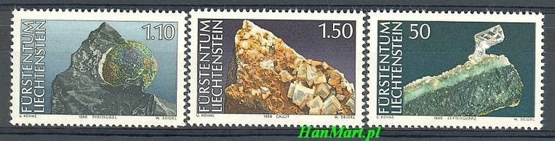 Znaczek Liechtenstein 1989 Mi 981-983 Czyste **