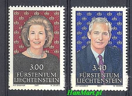 Znaczek Liechtenstein 1991 Mi 1024-1025 Czyste **