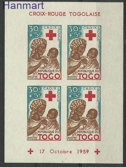 Znaczek Togo 1959 Mi bl3B Czyste **