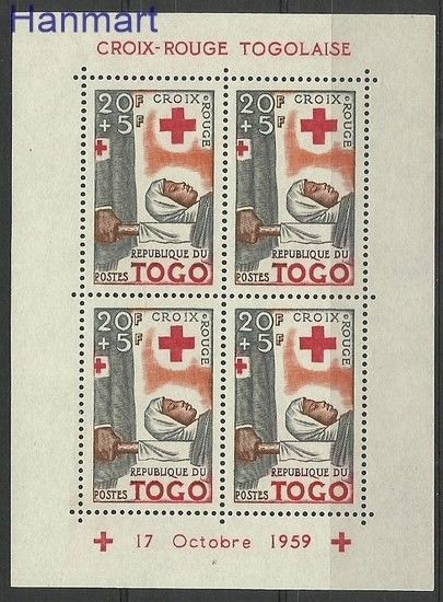 Znaczek Togo 1959 Mi bl 2 Czyste **