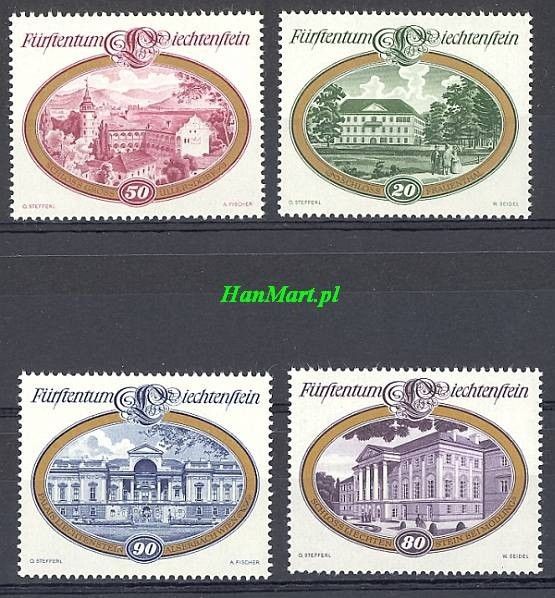 Liechtenstein 1977 Mi 680-683 Czyste **