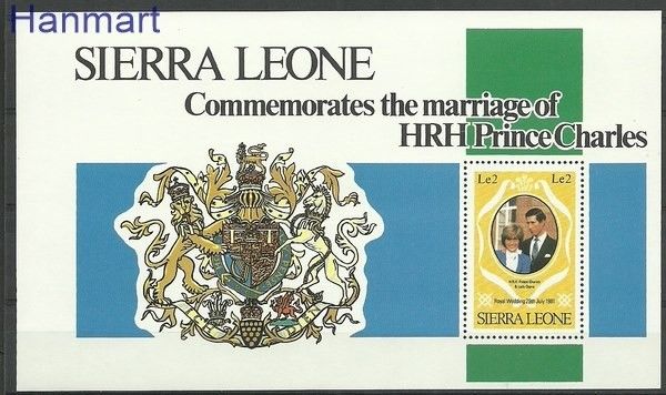 Znaczek Sierra Leone 1981 Mi blatt 644 Czyste **