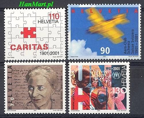 Znaczek Szwajcaria 2001 Mi 1746-1749 Czyste **