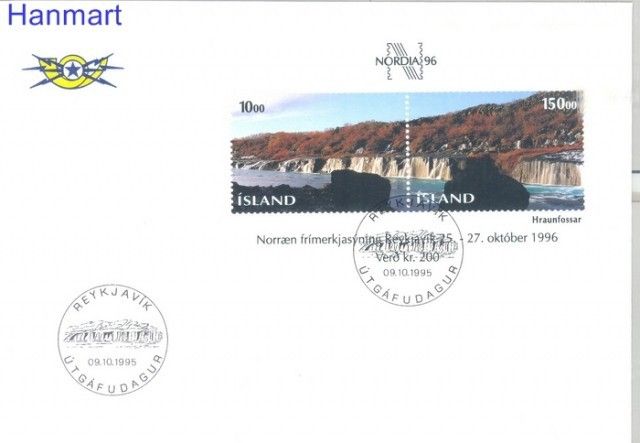 Znaczek Islandia 1995 Mi bl 18 FDC