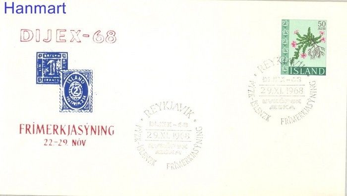 Znaczek Islandia 1968 Mi 415 FDC