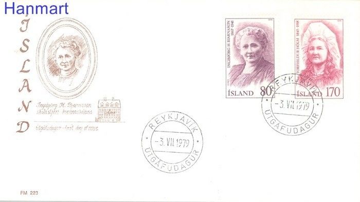 Znaczek Islandia 1979 Mi 541-542 FDC