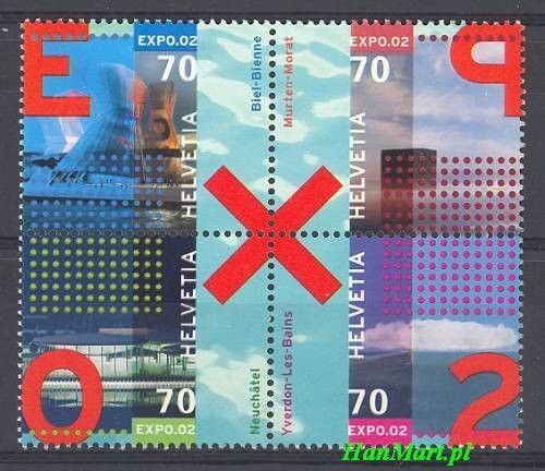 Znaczek Szwajcaria 2002 Mi 1785-1788 Czyste **