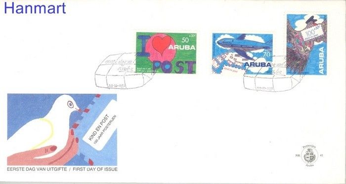 Znaczek Aruba 1992 Mi 113-115 FDC
