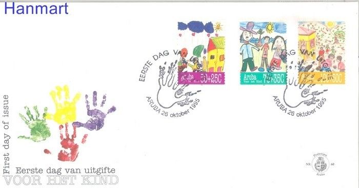 Znaczek Aruba 1995 Mi 168-170 FDC