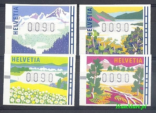 Znaczek Szwajcaria 1996 Mi aut 7-10 Czyste **