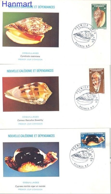 Znaczek Nowa Kaledonia 1981 Mi 669-671 FDC