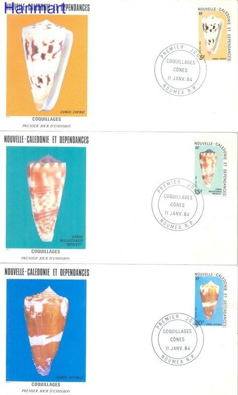 Znaczek Nowa Kaledonia 1984 Mi 728-730 FDC