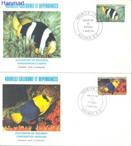 Znaczek Nowa Kaledonia 1984 Mi 733-734 FDC