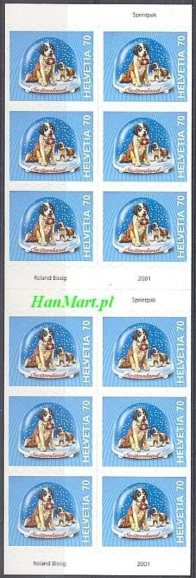 Znaczek Szwajcaria 2001 Mi mh 0-122 Czyste **