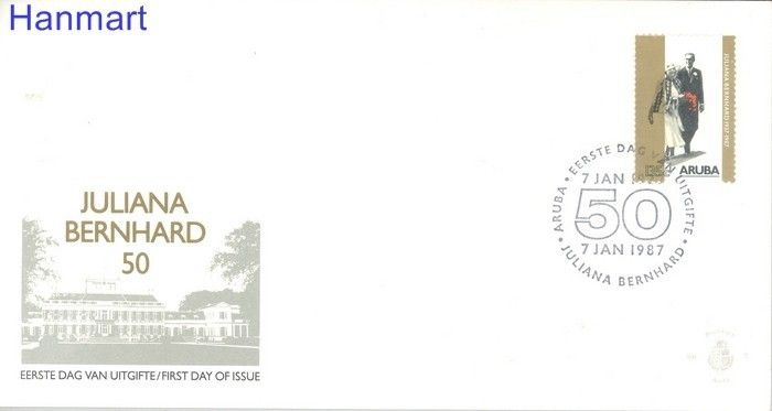 Znaczek Aruba 1987 Mi 21 FDC