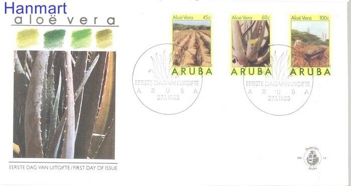 Znaczek Aruba 1988 Mi 37-39 FDC