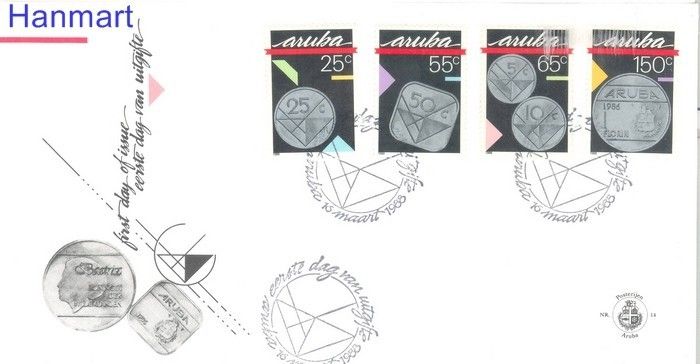 Znaczek Aruba 1988 Mi 40-43 FDC
