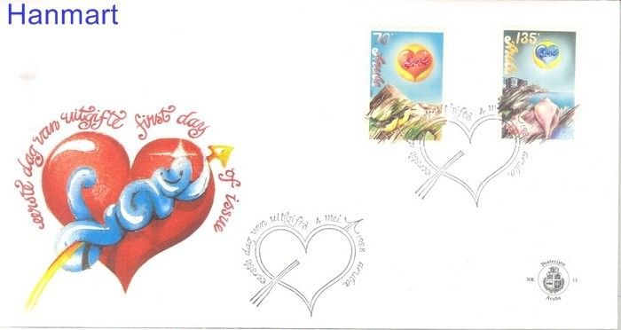 Znaczek Aruba 1988 Mi 44-45 FDC