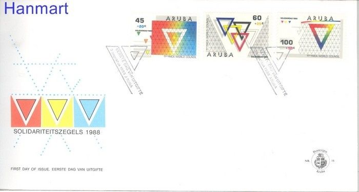 Znaczek Aruba 1988 Mi 46-48 FDC
