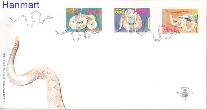 Znaczek Aruba 1989 Mi 61-63 FDC