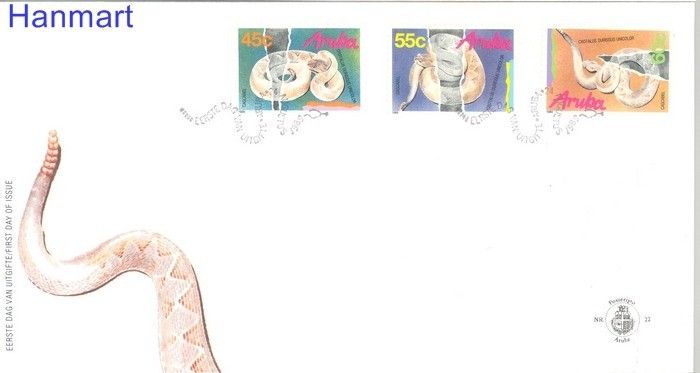 Znaczek Aruba 1989 Mi 61-63 FDC