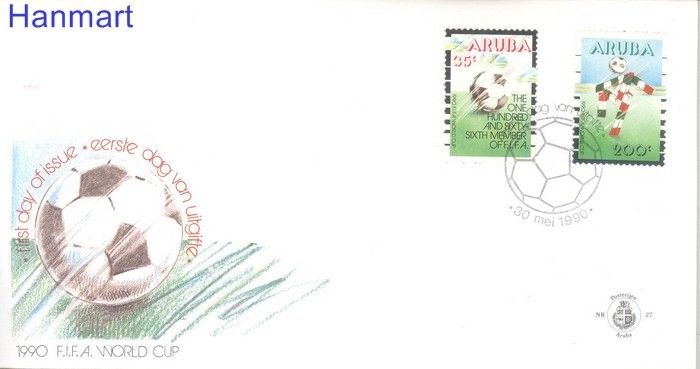 Znaczek Aruba 1990 Mi 76-77 FDC