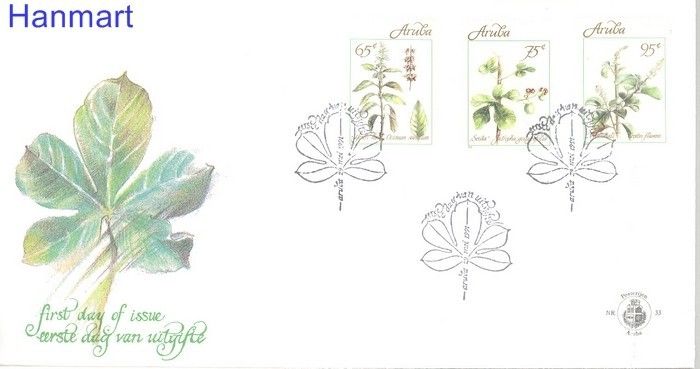 Znaczek Aruba 1991 Mi 92-94 FDC