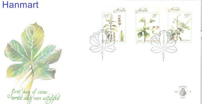 Znaczek Aruba 1991 Mi 92-94 FDC