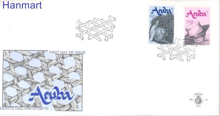 Znaczek Aruba 1991 Mi 95-96 FDC