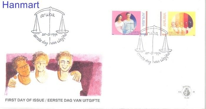 Znaczek Aruba 1992 Mi 106-107 FDC