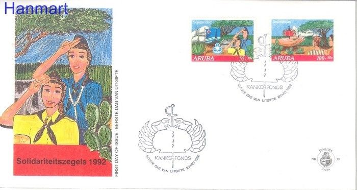 Znaczek Aruba 1992 Mi 108-109 FDC