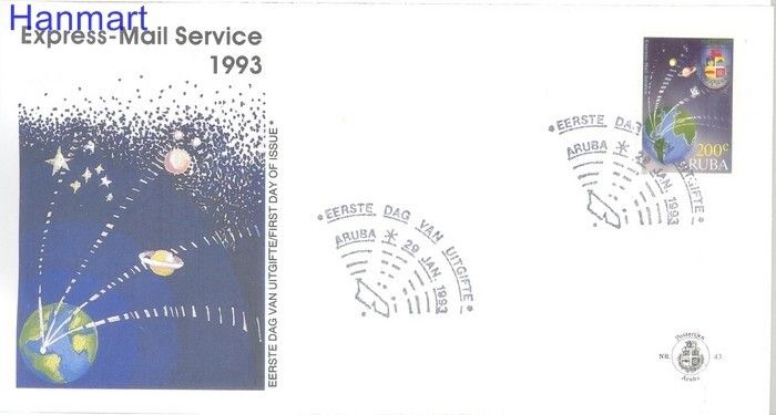 Znaczek Aruba 1993 Mi 118 FDC